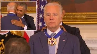 President Obama Celebrates Bromance With Joe Biden In Surprise Farewell Speech