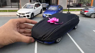 Taking Delivery of a Mini BMW M8 Competition from Miniature BMW Showroom | Diecast Model Cars