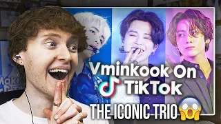 THE ICONIC TRIO! (BTS Maknae Line (Vminkook) TikTok Compilation 2021 | Reaction)