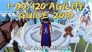 1-99/120 Agility Guide 2019/2020 | Fast & AFK Methods! [Runescape 3]