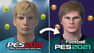 КАК ИЗМЕНИЛАСЬ СЕРИЯ PES за 6 лет? / PES 2015 vs PES 2021!