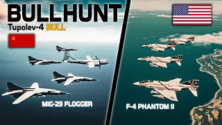 F-4 Phantom II Vs Mig-23 Flogger | BULL HUNT | Digital Combat Simulator | DCS |