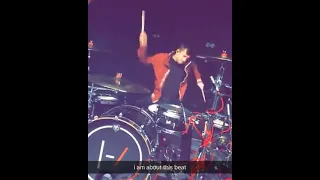 tyler joseph playing drums