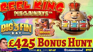 £425 SLOTS BONUS HUNT - Reel King Megaways *Max King*, Eye of Horus Golden Tablet & more.