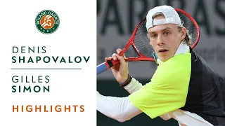 Denis Shapovalov vs Gilles Simon - Round 1 Highlights | Roland-Garros 2020