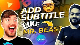 Canva Video Editing Tutorial: How To Add Subtitle Like @MrBeast  In Canva  | Add Subtitle In Canva