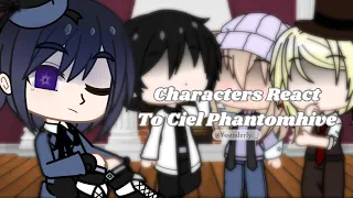 Characters React To Each other | Ciel Phantomhive (1/4) | Gacha Club React