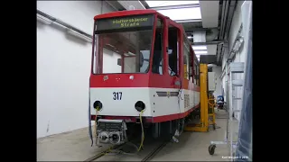 Traurige Bilder der Thüringerwaldbahn und Straßenbahn Gotha (Quelle: Google)