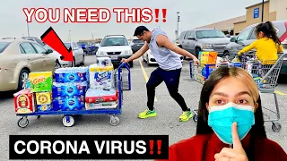 PREPARING FOR THE CORONA VIRUS APOCALYPSE!! **WE BOUGHT THE WHOLE STORE**