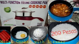 Multi-Cooker with Steamer Unboxing and Tutorial 269 Pesos - fry, steam, boil, hot pot, rice cooker