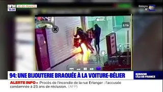 Val-de-Marne: une bijouterie d'un centre commercial braquée à la voiture-bélier