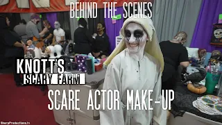 Scare Actor Makeup Behind the Scenes at Knott's Scary Farm