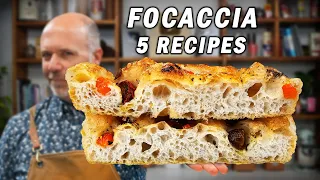 5 ways to make Focaccia at home!