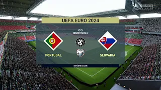 FIFA 23 - Portugal Vs Slovakia - UEFA EURO 2024 Qual. - Ronaldo - Realistic Simulator GamePlay
