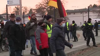 Proteste gegen Corona-Einschränkungen in Schwerin