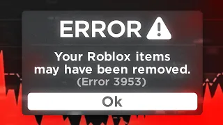 Your Roblox Items Might Be Getting DELETED...