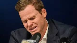 Australia's Steve Smith breaks down in tears as he apologises for ball-tampering scandal | ITV News