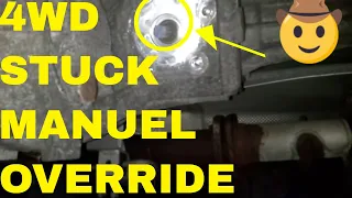 How To Override Stuck 4WD On A GMC Vehicle, Transfer Case Control Module Remove and Replace