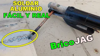 TRUCO Soldar Aluminio fácil y real 100% | Un soldador no te enseñará este truco | electrodo grafito