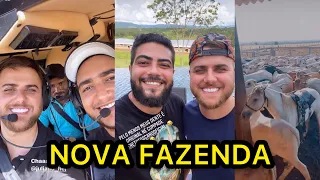 Zé Neto mostra nova FAZENDA cheia de GADO no TOCANTINS pros seus amigos Henrique e Juliano