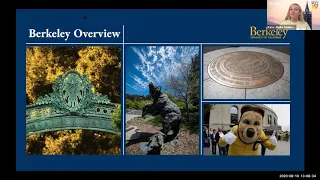 UC Berkeley Virtual Campus Visit - Monday, August 10, 2020