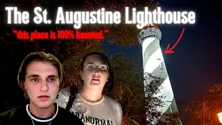 Paranormal Investigation at Haunted St. Augustine Lighthouse | GHOST GIRL CAUGHT ON CAMERA
