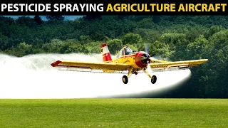 AGRICULTURE AEROPLANE SPRAYER | Aircraft Spraying Pesticides on Agriculture Crops