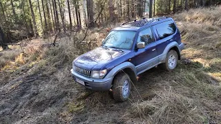 4x4 offroad Nissan Patrol Y61 2.8, 3.0 vs Toyota Land cruiser 90 KZTe short vs long in trial (4K).