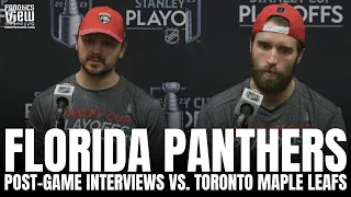 Sam Reinhart & Aaron Ekblad React to Florida Panthers Taking a 3-0 Lead vs. Toronto, Clutch OT Goal