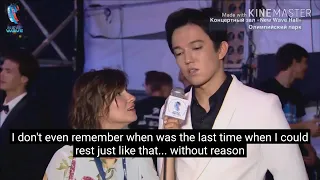 [Sub] Interviews with Dimash at New Wave 2019