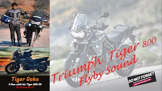 Flyby - Tiger 800 XR : Arrow Exhaust (Headphones recommended)