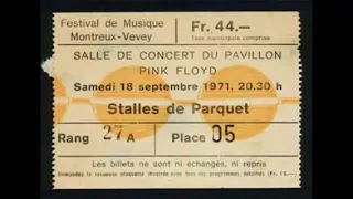 Pink Floyd Festival de Musique Classique, Pavillon De Montreux, 18 September 1971