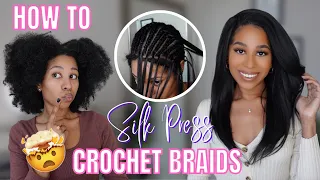 IT'S GIVING SILK PRESS😱 | FREETRESS YAKY BOUNCE | HOW TO INSTALL CROCHET BRAIDS | DETAILED TUTORIAL