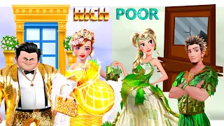 Disney Princess Couple Fashion Rich vs. Poor| Fashion wow