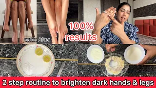 Remove tan from hands and legs at home, with visible results in just one use 😱