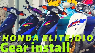 Honda elite dio installing gears