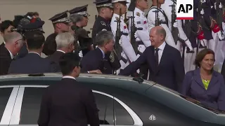 German Chancellor arrives in South Korea