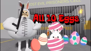 How to find All 10 Eggs in BARRY’S PRISON RUN (Easter Holiday)Obby  -ROBLOX