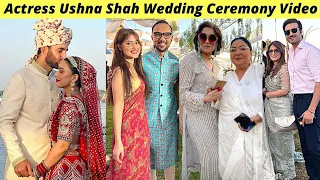 Ushna Shah Wedding Video | Actress Ushna Shah And Hamza Amin Wedding | Zaib Com