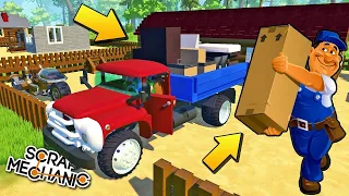 🏠 В ДОМ ПРИВЕЗЛИ НОВУЮ МЕБЕЛЬ НА КРАСНОМ ЗИЛКЕ 🚘МУЛЬТИК в Scrap Mechanic 🔨 СКРАП МЕХАНИК 🔔