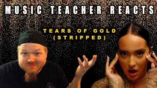Music Teacher Reacts: Faouzia - Tears of Gold (stripped)