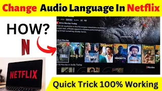 How To Change Audio Language In Netflix | UPDATED 2022 Video | Netflix Audio Change Steps