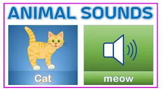 Animal Sounds for kids | Learn Animal name and sound for children