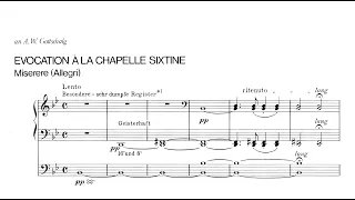 Liszt: Evocation à la Chapelle Sixtine für Orgel