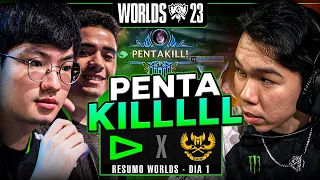 LOUD x MARINES | RESUMO: WORLDS - PLAY-IN | DIA 1