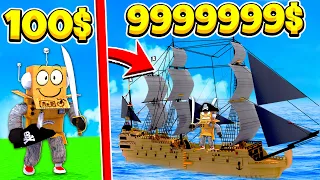 СТРОЮ ПИРАТСКИЙ КОРАБЛЬ ЗА 999,999,999 МИЛЛИОНОВ! ROBLOX PIRATE TYCOON