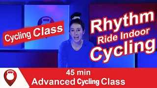 45 Min Advanced Cycling Class | Rhythm Ride Indoor Cycling | Fitscope Studio