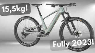 EBIKE 2023: Scott Lumen Eride TQ 2023 Fully E-MTB Mountainbike. Das leichteste EBike Fully der Welt?