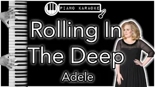 Rolling In The Deep - Adele - Piano Karaoke Instrumental