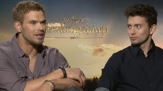 Kellan Lutz & Jackson Rathbone on Vampire Flash Mob & More - Breaking Dawn Part 2 Junket